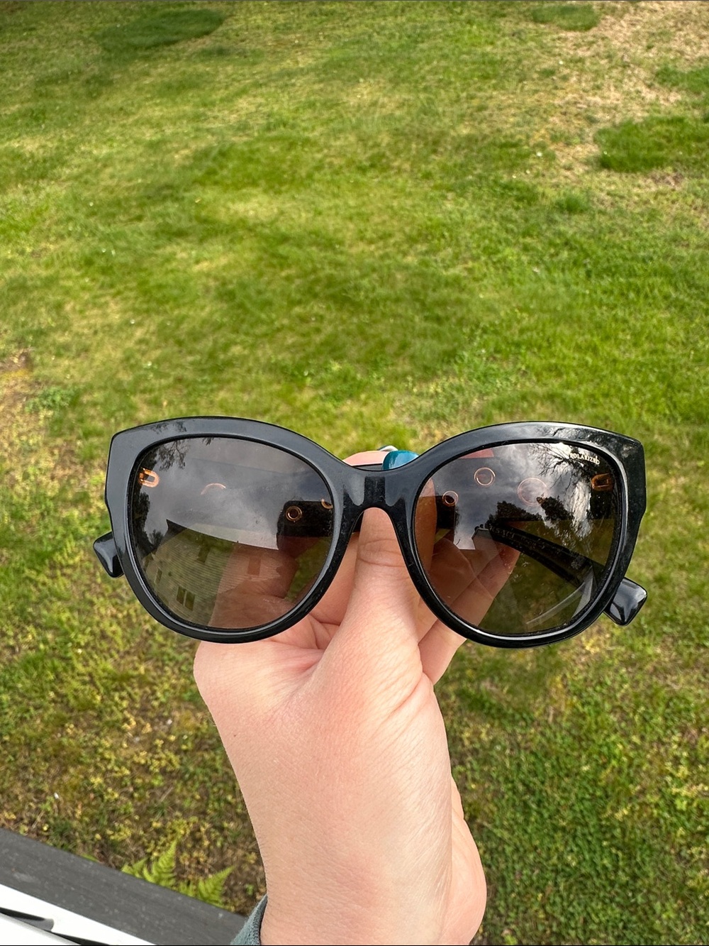RARE VERSACE Medusa Black Cat-Eye Grey Lens Sunglasses VE4314 GB1/11